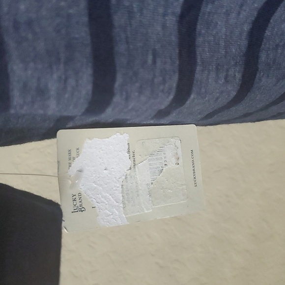 Lucky Brand Venice Burnout, Black/Grey Striped, M, w/pocket - Picture 8 of 14